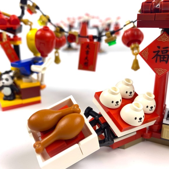 Lego 80105 Chinese New Year Temple Fair 100% Complete with Box & Manuals Retired - Picture 10 of 16